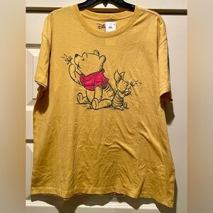 Disney Winnie the Pooh & Piglet Short Sleeve Tee 2X Unisex Shirt